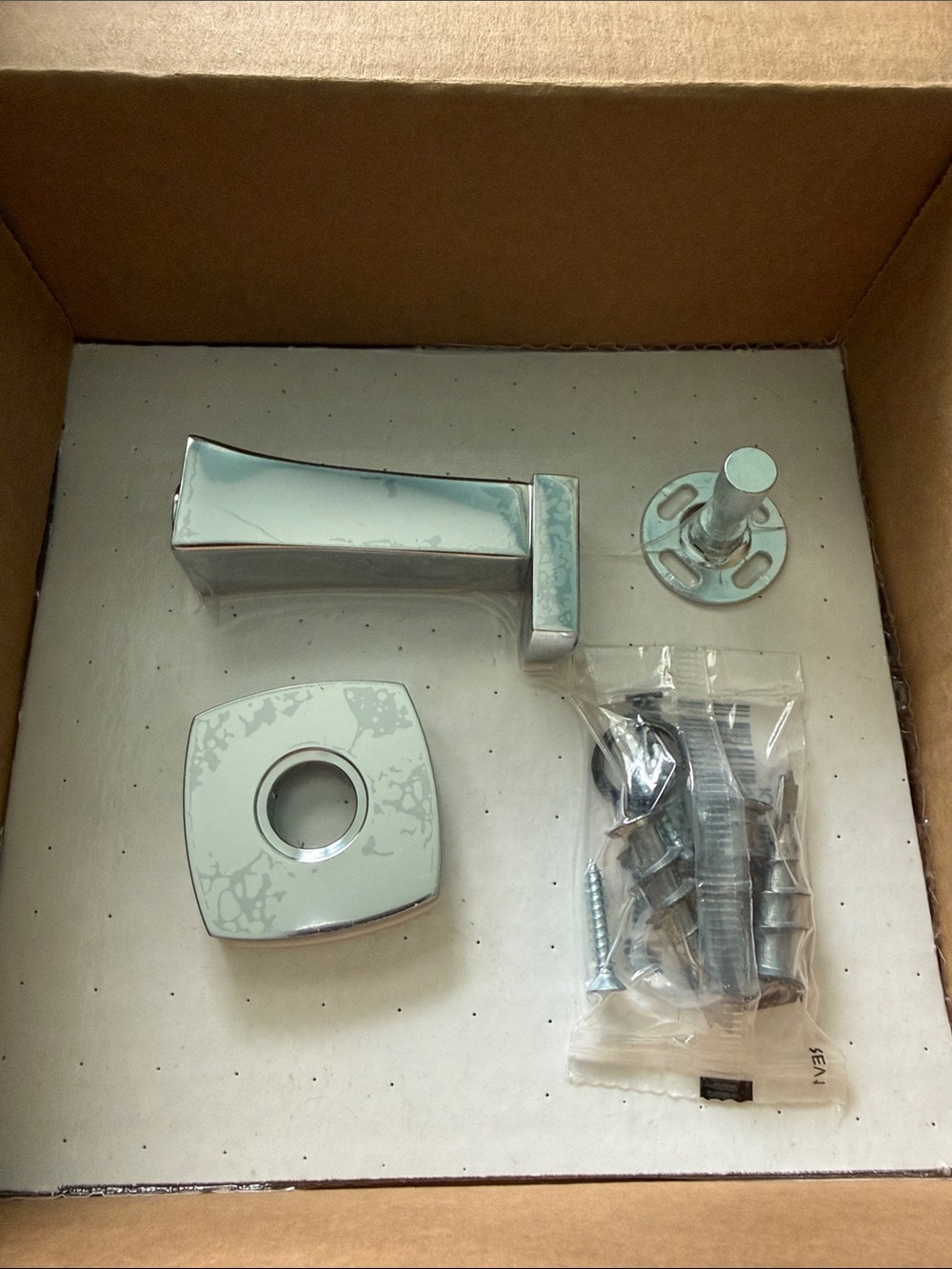 Polished Chrome Single Robe Hook with Soft Square Rosette